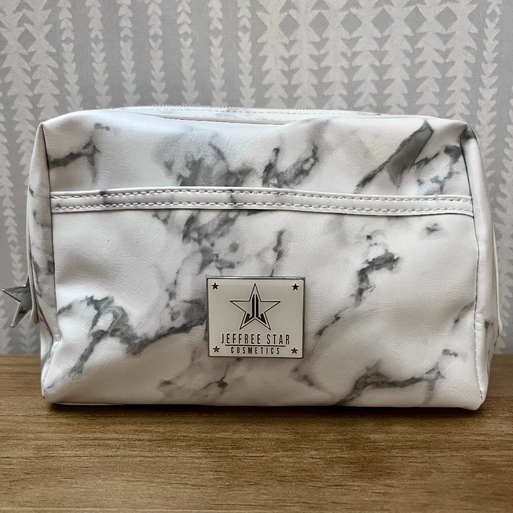 Jeffree Star Cosmetics White Marble Cosmetic Bag